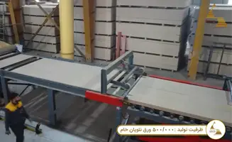 ظرفیت تولید 500000 ورق نئوپان خام